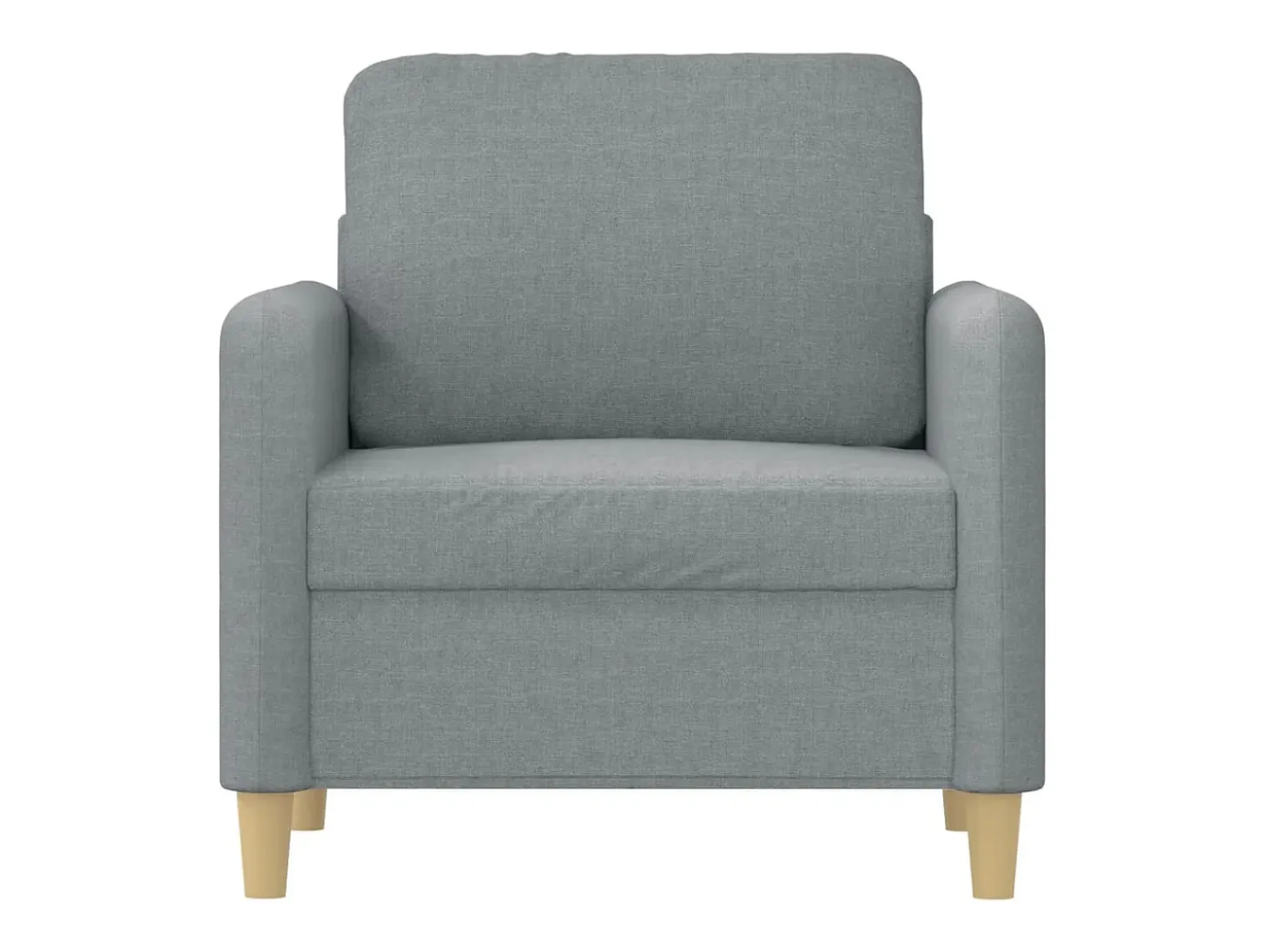 Sillón Gris Claro 60 cm Tela