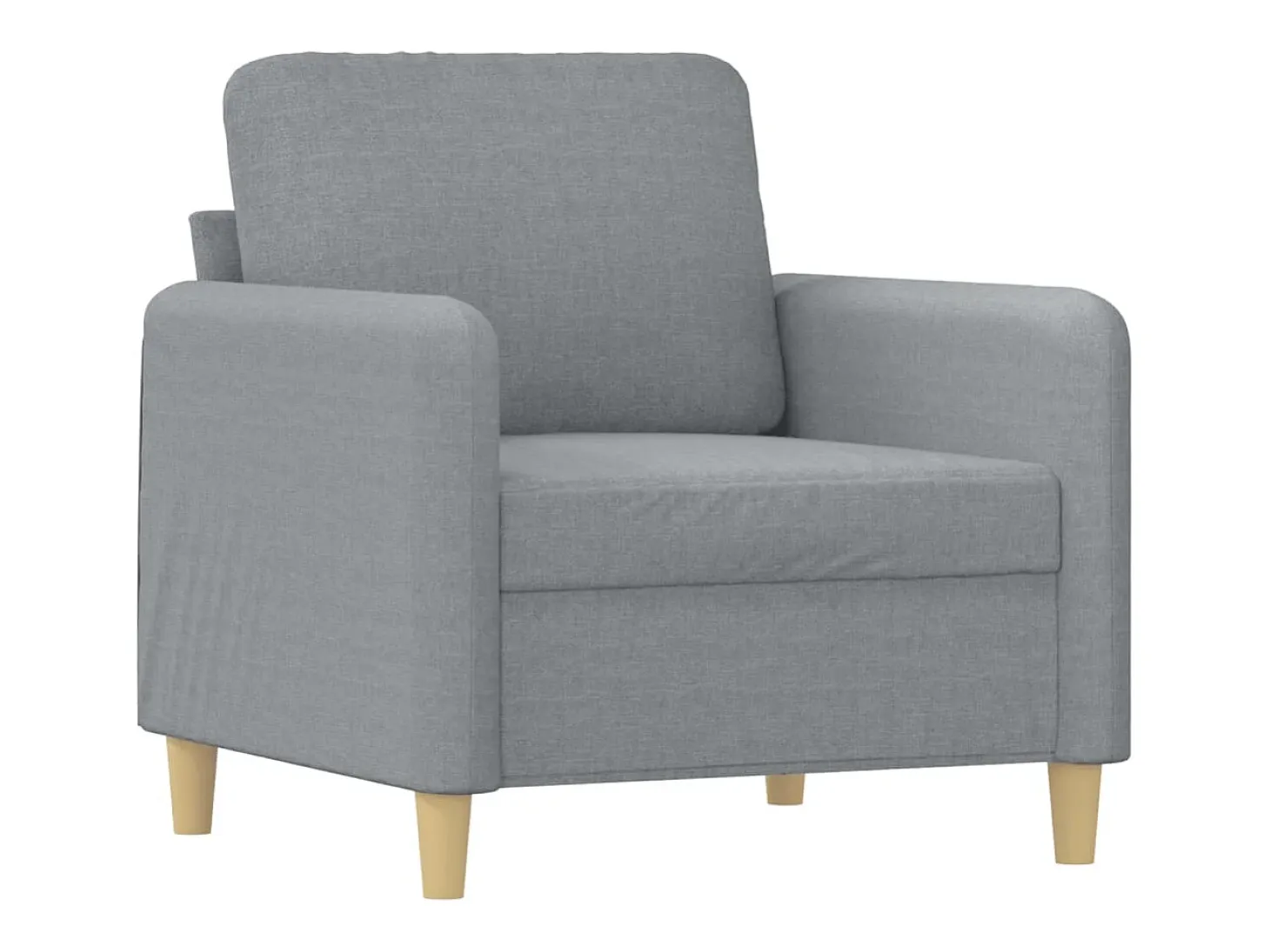 Sillón Gris Claro 60 cm Tela