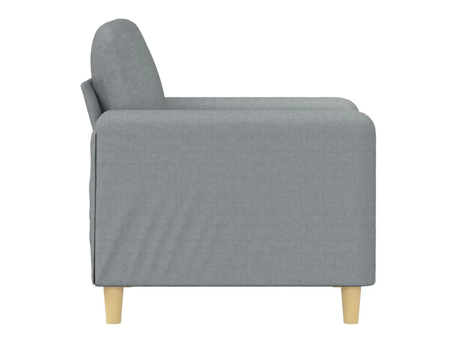 Sillón Gris Claro 60 cm Tela