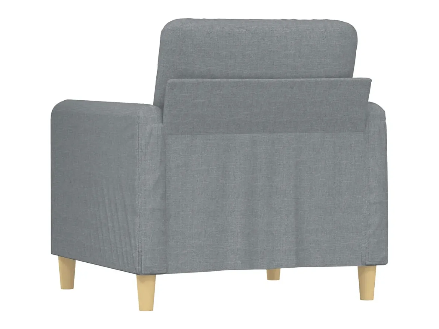 Sillón Gris Claro 60 cm Tela
