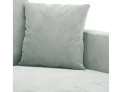 Sillón Gris Claro 60 cm Terciopelo