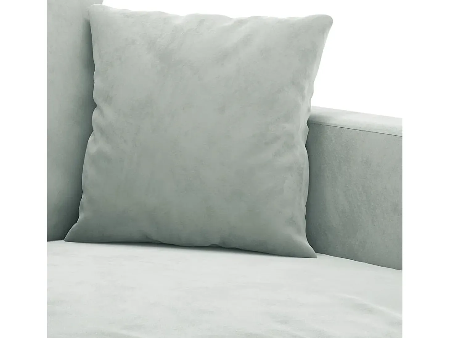 Sillón Gris Claro 60 cm Terciopelo