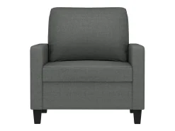 Sillón Gris Oscuro 60 cm Tela