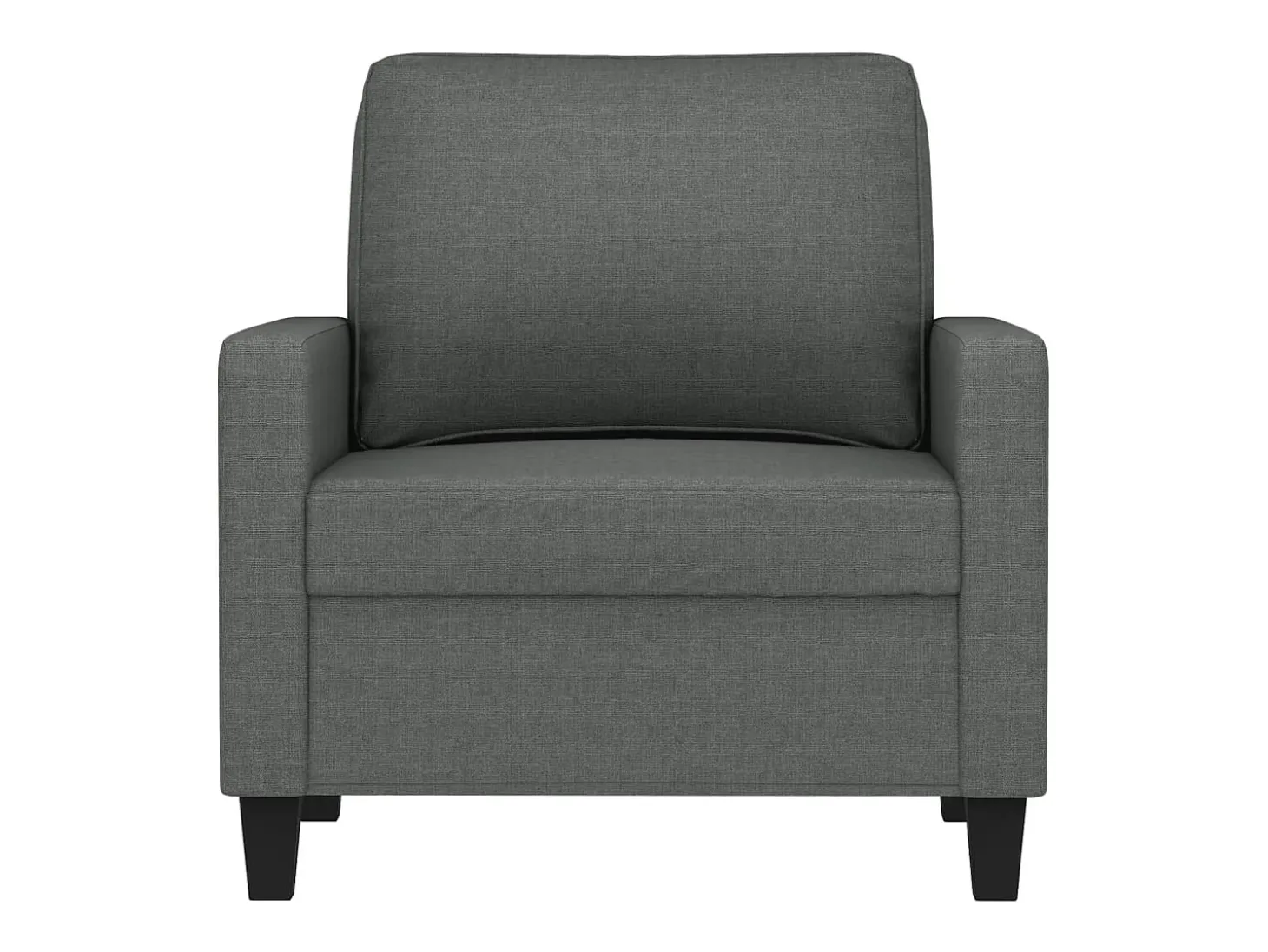 Sillón Gris Oscuro 60 cm Tela