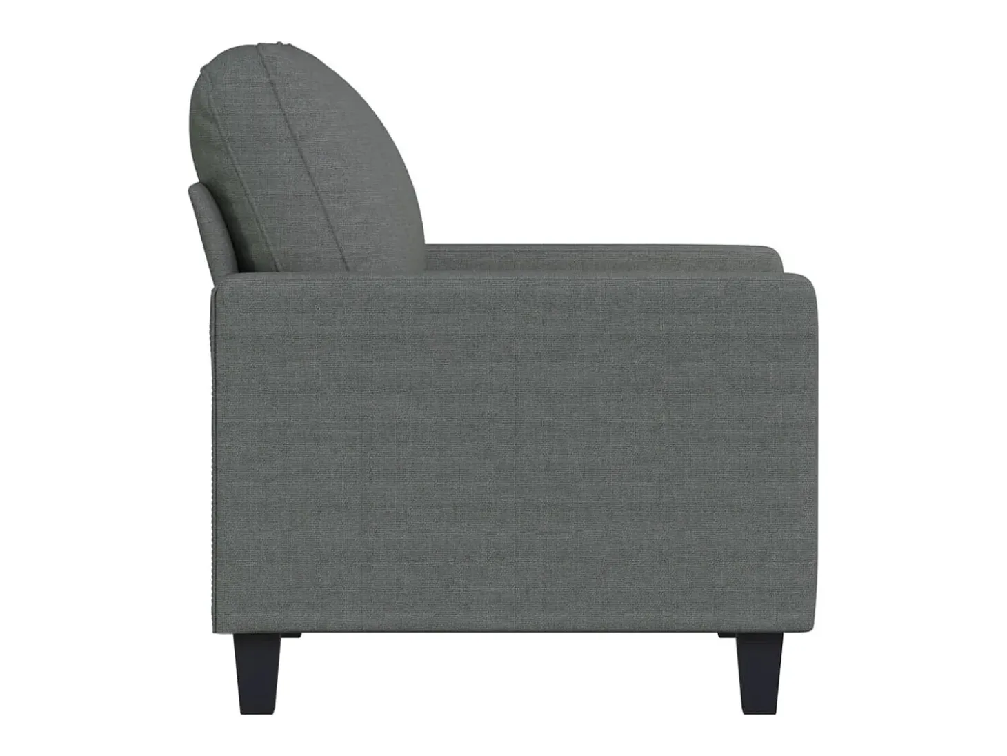 Sillón Gris Oscuro 60 cm Tela