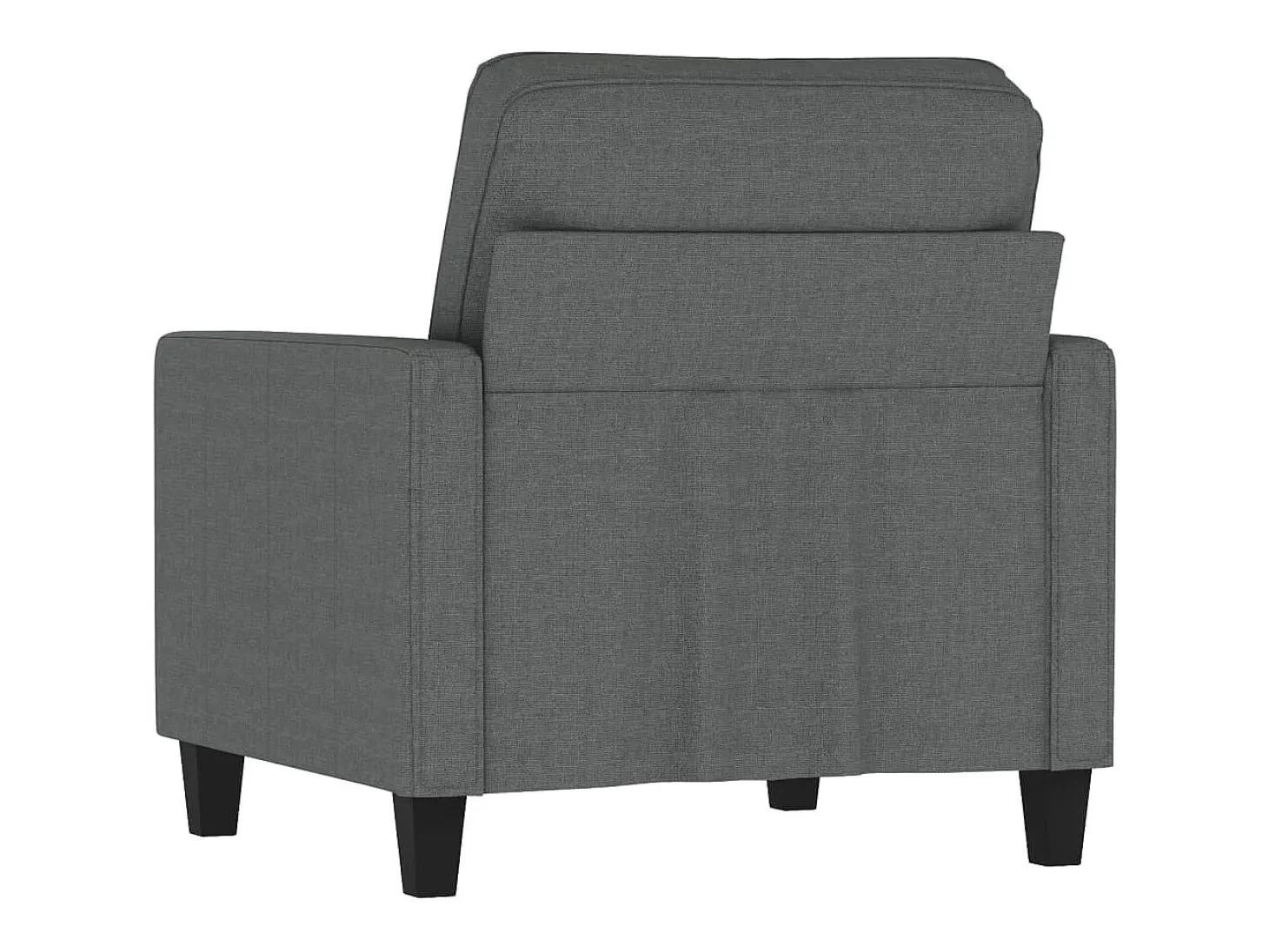 Sillón Gris Oscuro 60 cm Tela