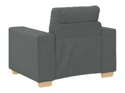 Sillón Gris Oscuro 60 cm Tela