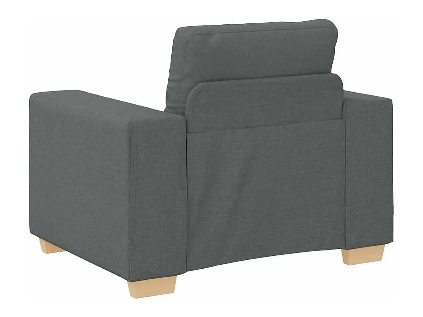 Sillón Gris Oscuro 60 cm Tela