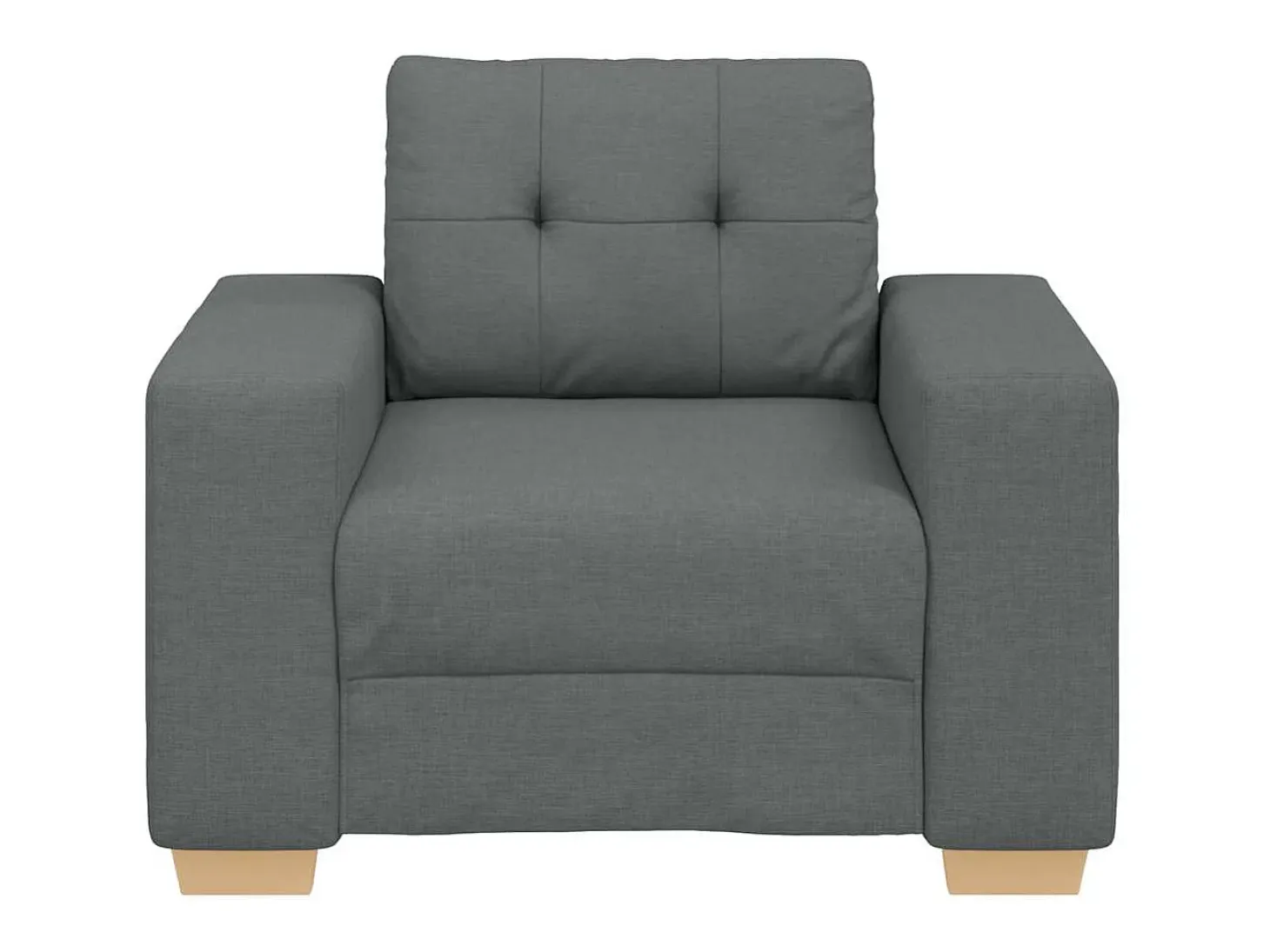 Sillón Gris Oscuro 60 cm Tela