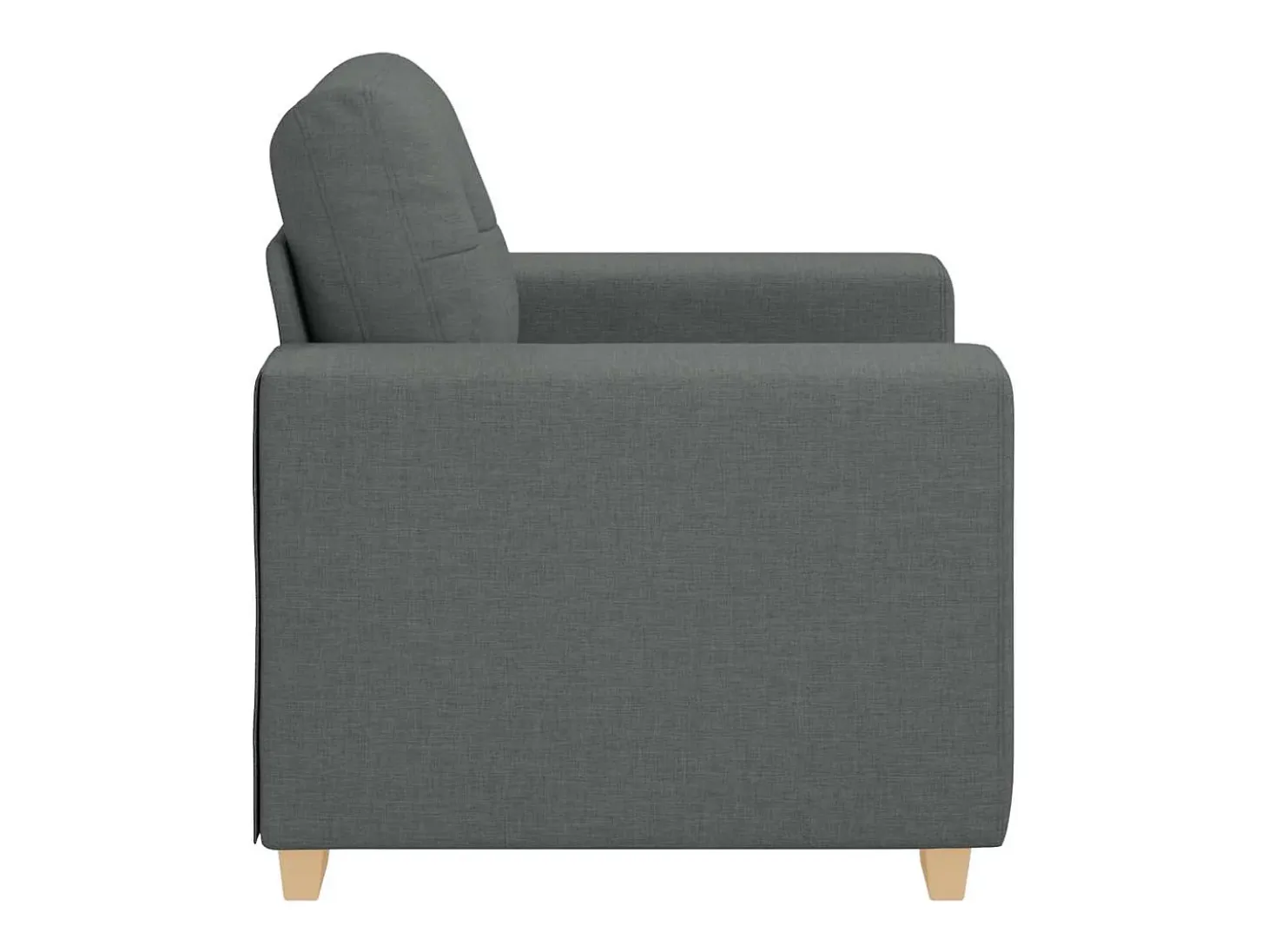 Sillón Gris Oscuro 60 cm Tela
