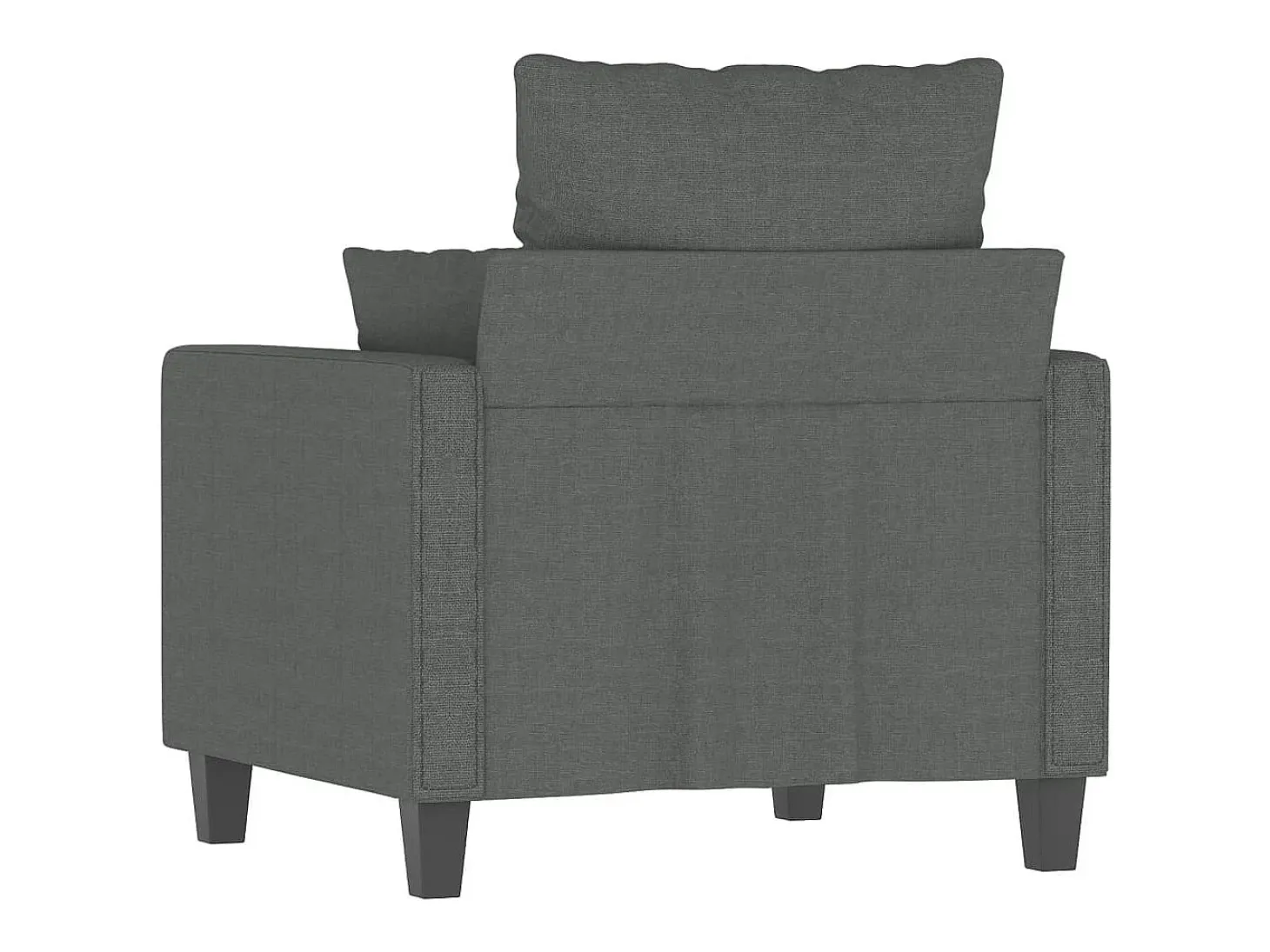 Sillón Gris Oscuro 60 cm Tela