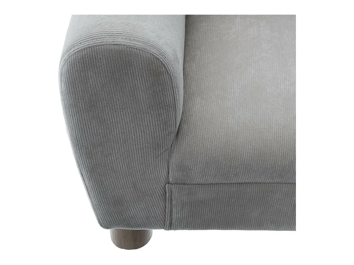 Sillón infantil poliéster gris 52x44x43cm