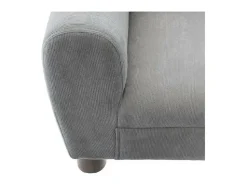 Sillón infantil poliéster gris 52x44x43cm