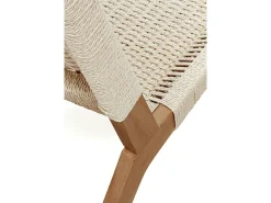 Sillón madera de haya con asiento y respaldo trenzado