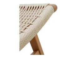Sillón madera de haya con asiento y respaldo trenzado