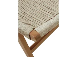 Sillón madera de haya con asiento y respaldo trenzado