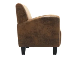 Sillón marrón 70x69x72 cm piel sintética