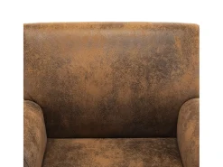 Sillón marrón 70x69x72 cm piel sintética