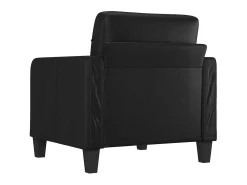 Sillón Negro 60 cm Piel Sintética