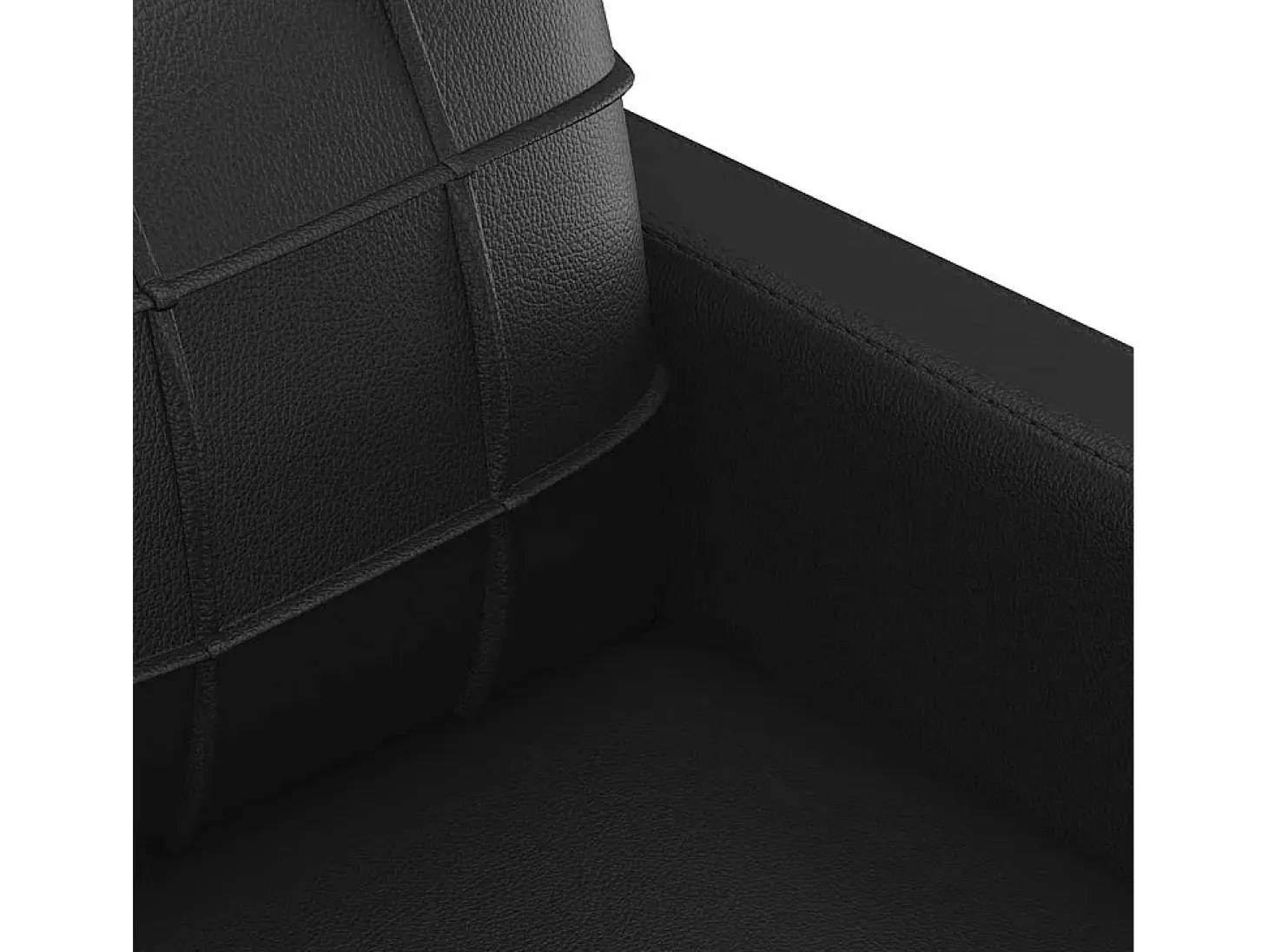 Sillón Negro 60 cm Piel Sintética