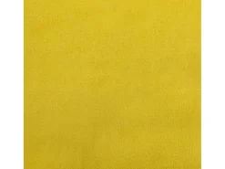 Sillón orejero con taburete terciopelo amarillo mostaza