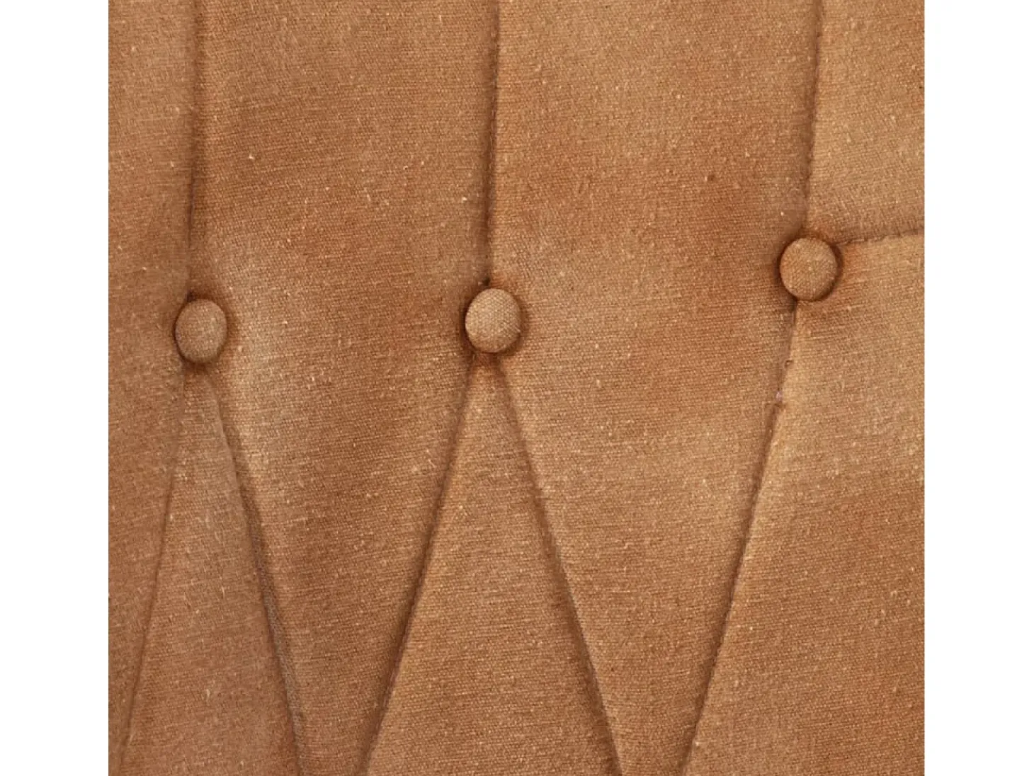 Sillón orejero de cuero auténtico marrón canela