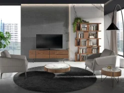 Sillón piel gris oscuro 5134 ANGEL CERDA