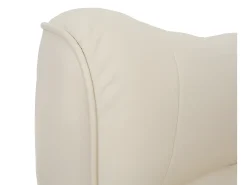Sillón reclinable Edmonton con taburete, crema, color miel