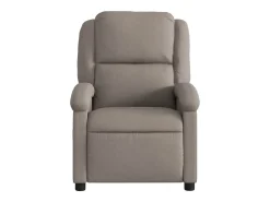 Sillón reclinable eléctrico tela gris taupé