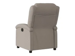 Sillón reclinable eléctrico tela gris taupé