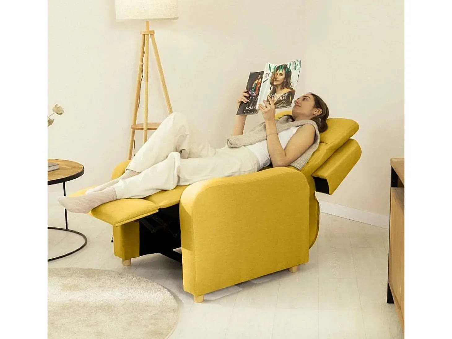 Sillón Relax One Fabric Amarillo - Nalui