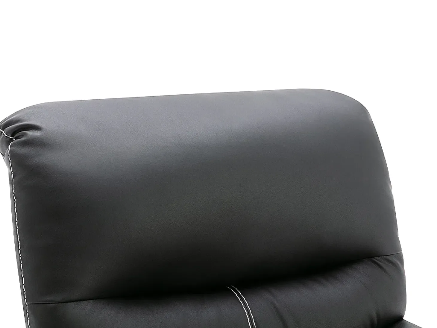 Sillón relax de piel sintética negra 5 niveles de inclinación CANBY