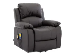 Sillón Relax Función Auto-Ayuda, Reclinación Eléctrica, Masaje Y Termoterapia, Chocolate