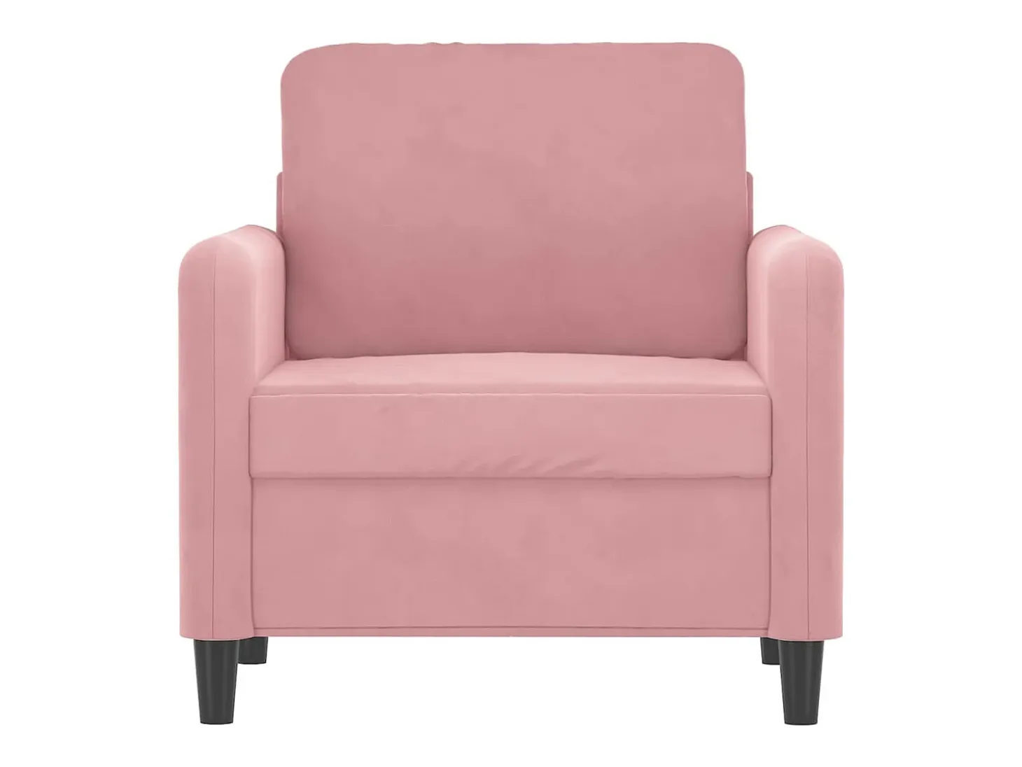 Sillón Rosa 60 cm Terciopelo