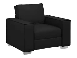 Sillón sofá negro 99 x 78 x 84 cm Piel artificial