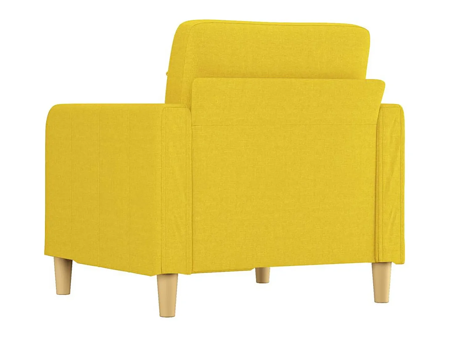 Sillón Tela Amarillo Claro 60 cm