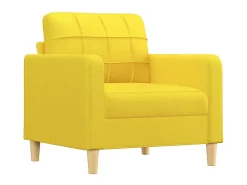 Sillón Tela Amarillo Claro 60 cm