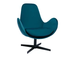 Sillón terciopelo azul petróleo ANDY