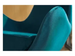 Sillón terciopelo azul petróleo ANDY