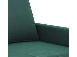 Sillón Verde Oscuro 60 cm Terciopelo