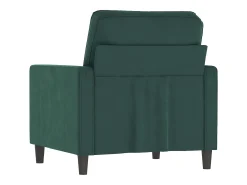 Sillón Verde Oscuro 60 cm Terciopelo