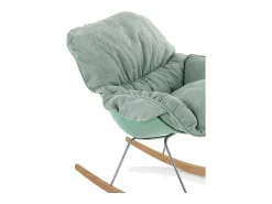 Sillón ZEN con mecedora verde menta