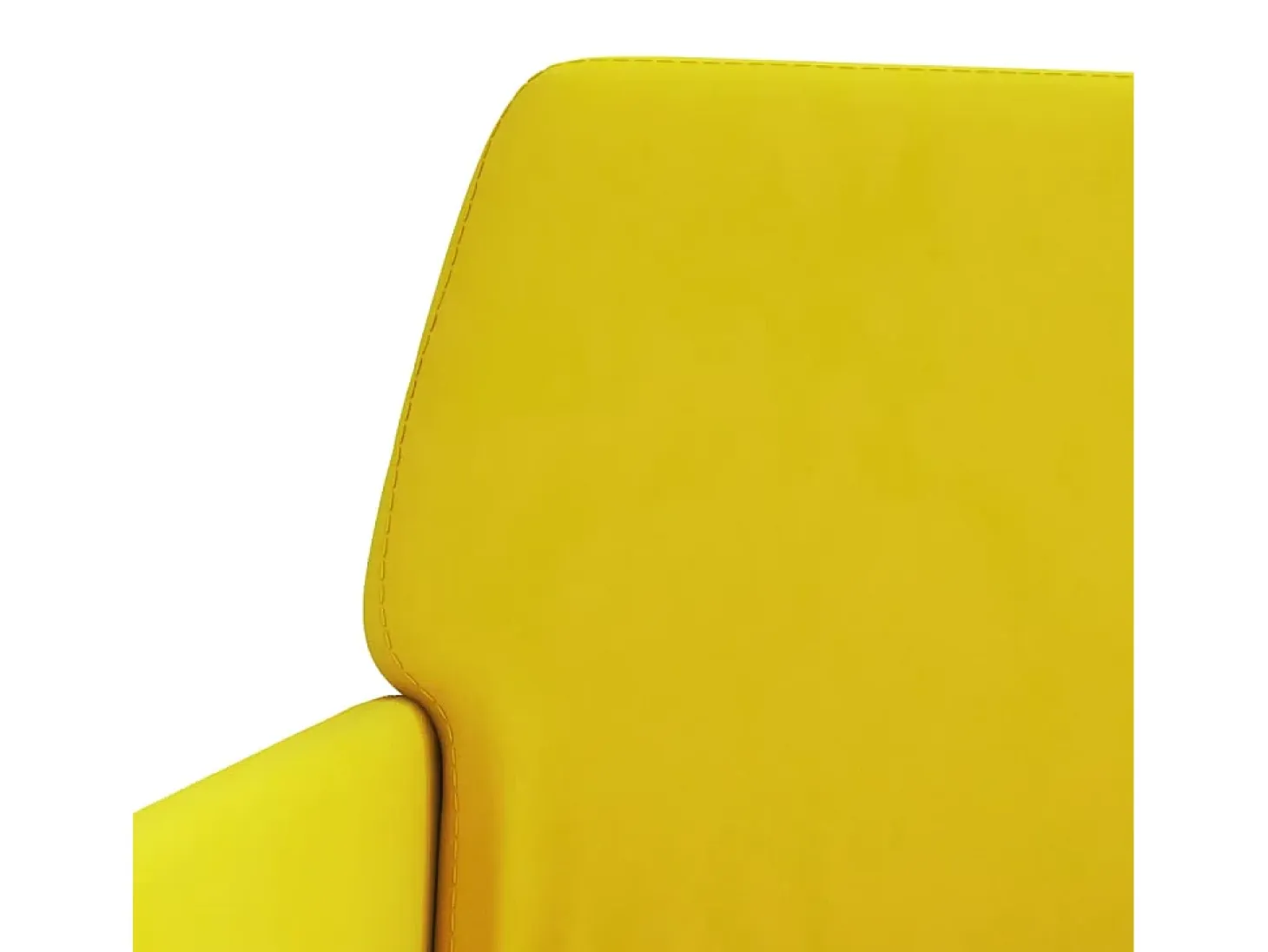 Silvenn Sillón de terciopelo amarillo 62x79x79 cm