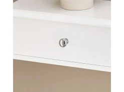 SoBuy Estante Flotante con 2 Cajones - Estantería Moderna en Blanco