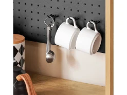 SoBuy FSB98-N - Mueble de cocina con estante para microondas L60cm x W40cm x H170cm