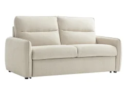 Sofá 3 plazas convertible exprés en tela beige ORELIS