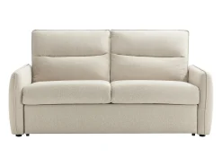 Sofá 3 plazas convertible exprés en tela beige ORELIS