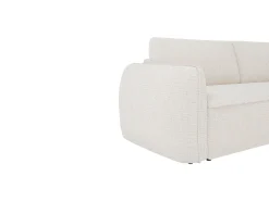 Sofá 3 plazas convertible exprés en chenilla beige 13 cm SELIVO de Maison Céphy