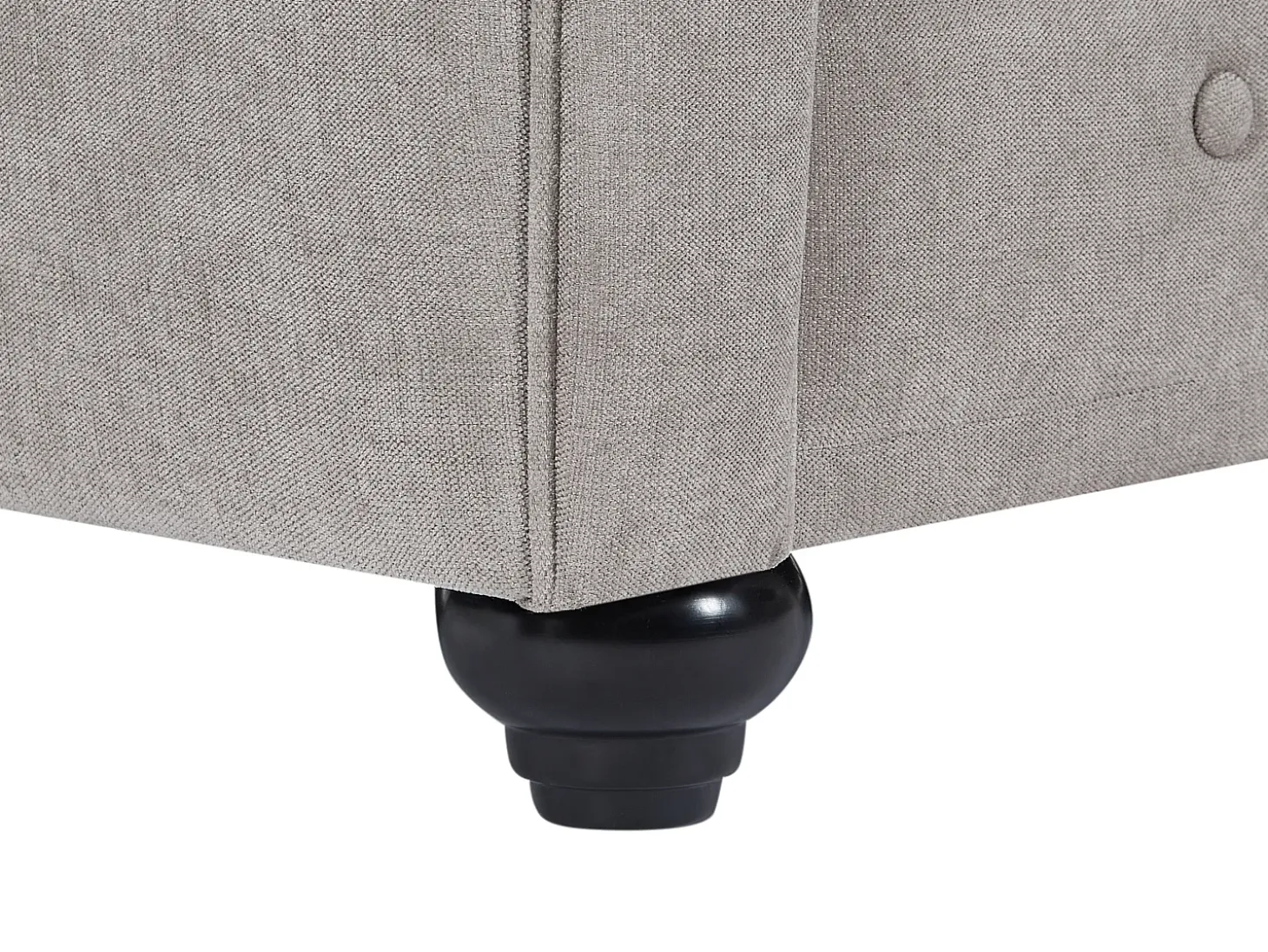 Sofá 3 plazas de tela color gris CHESTERFIELD