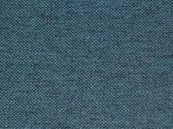 Sofá 3 plazas tela - Azul cojines amarillos - TATUM